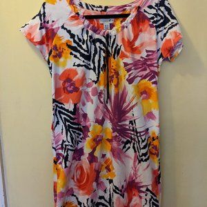 Caribbean Joe Floral Casual Dress sz S
